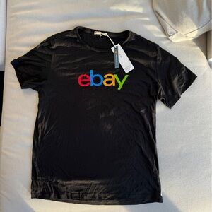 [NWT] Marine Layer ebay Logo Black Tee